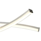 M5917 Aire LED Ceiling 70.5cm Round 42W Dimmable Silver/Frosted Acrylic/Polished Chrome
