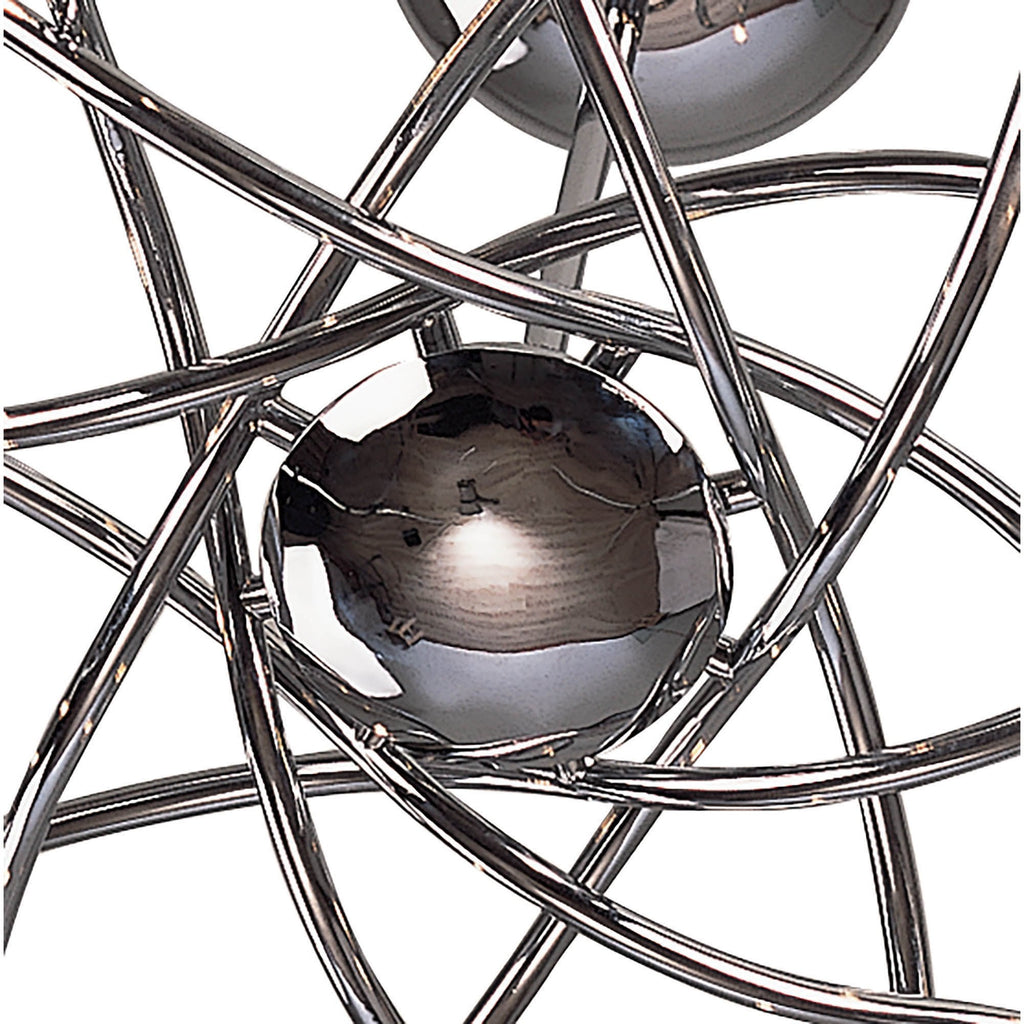 M0002 Aire Telescopic Pendant 16 Light G4 Waved Arms Polished Chrome