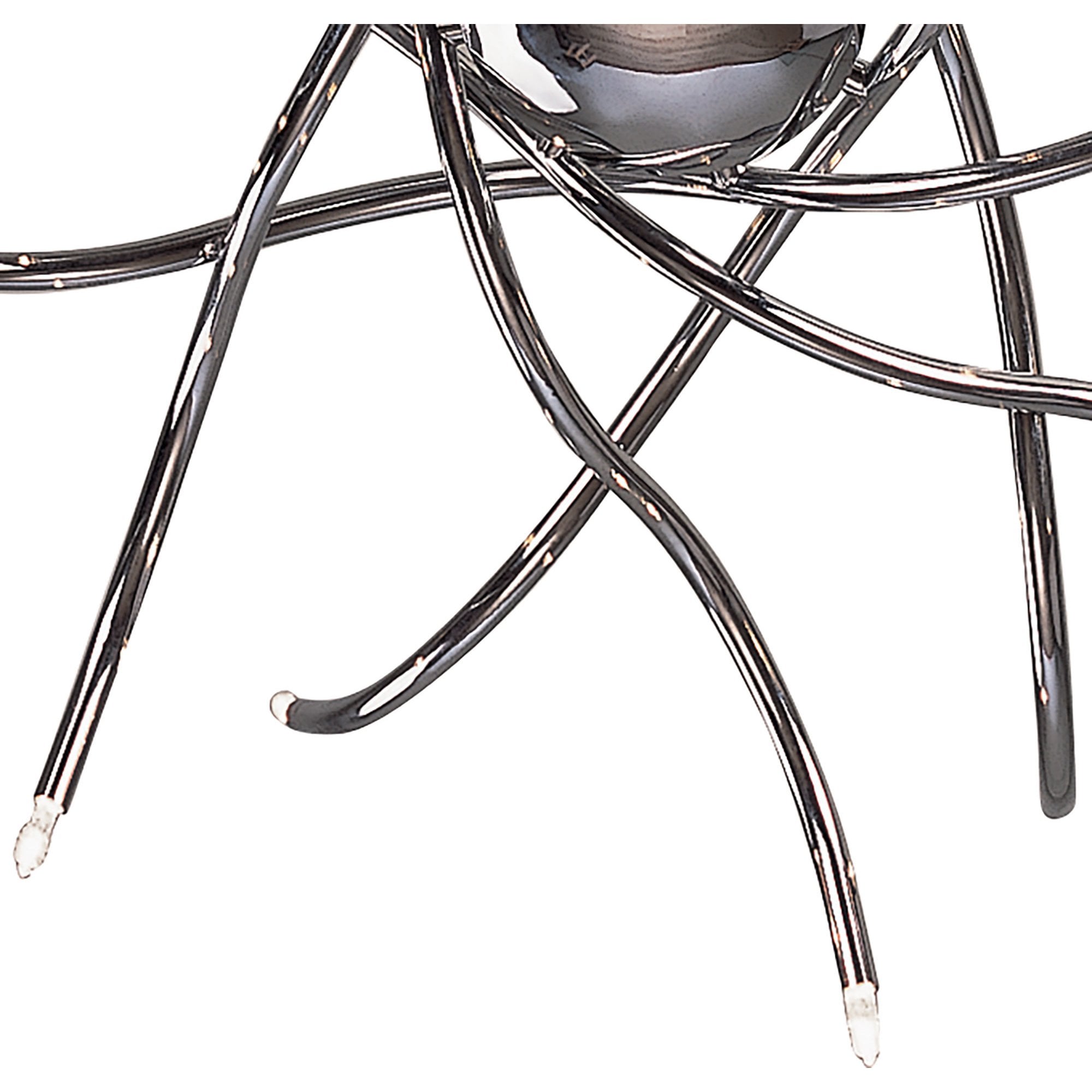 M0002 Aire Telescopic Pendant 16 Light G4 Waved Arms Polished Chrome