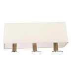 M0781AB Akira Linear Pendant 2 Arm 6 Light E14 Antique Brass Cream Shades