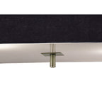 M0784AB/BS Akira Square Pendant 4 Light E27 Antique Brass/Frosted Glass Black Shade