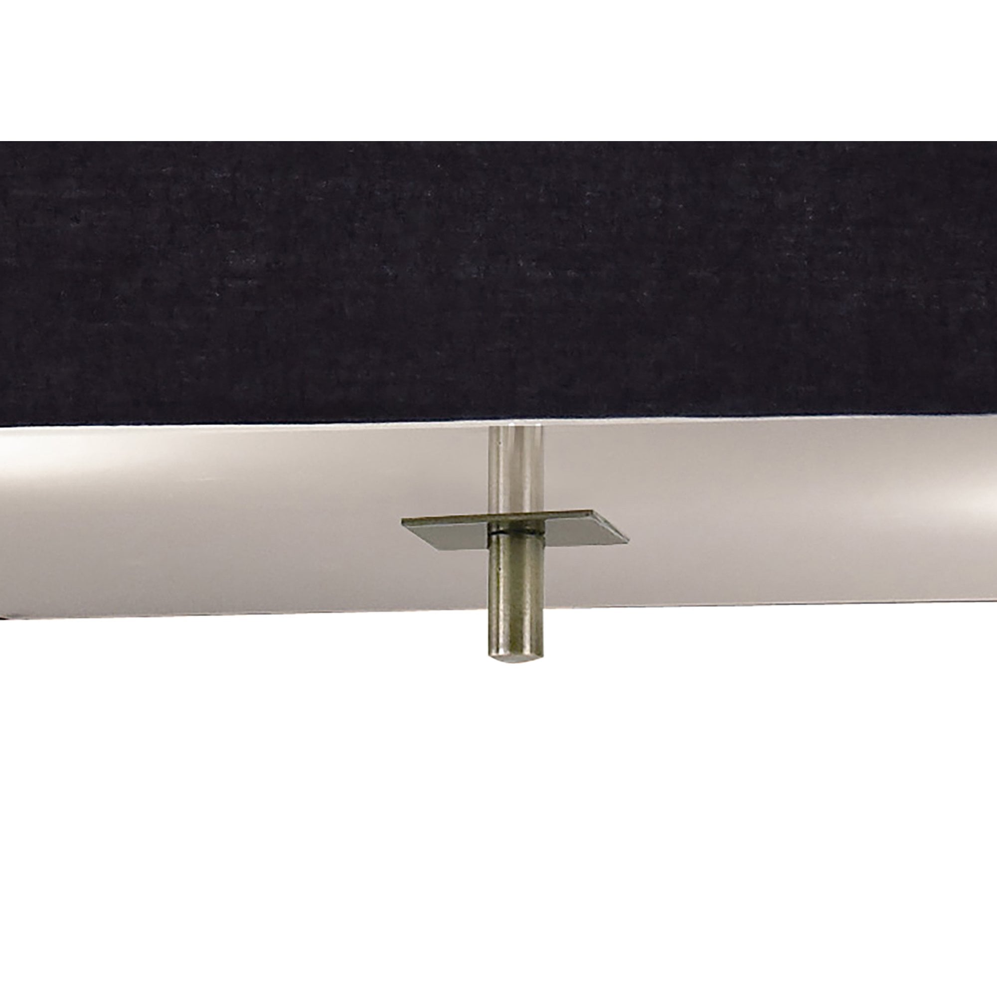 M0784AB/BS Akira Square Pendant 4 Light E27 Antique Brass/Frosted Glass Black Shade