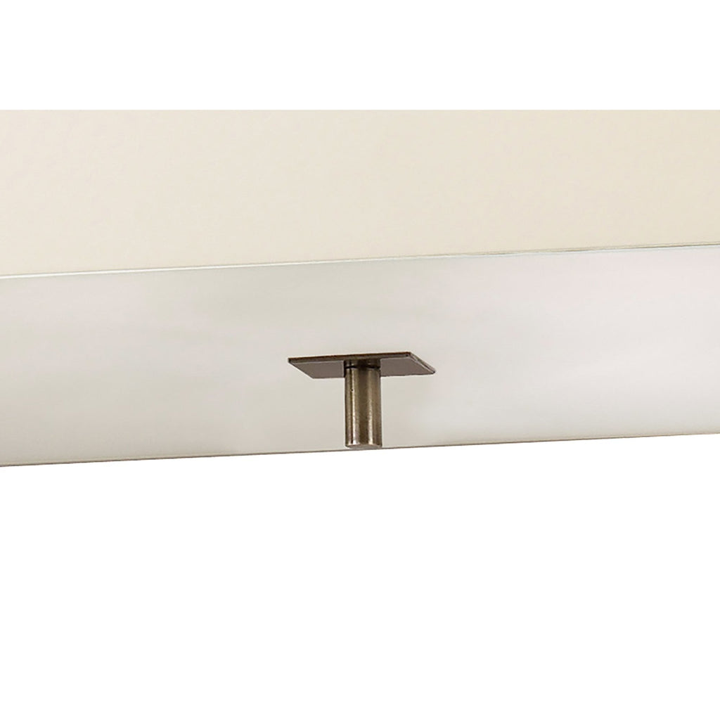 M0784AB Akira Square Pendant 4 Light E27 Antique Brass/Frosted Glass Cream Shade