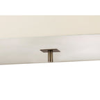 M0784AB Akira Square Pendant 4 Light E27 Antique Brass/Frosted Glass Cream Shade