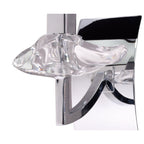 M0786/S Akira Wall Lamp Switched 1 Light E14 Polished Chrome Black Shade
