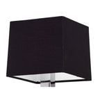 M0786/S Akira Wall Lamp Switched 1 Light E14 Polished Chrome Black Shade