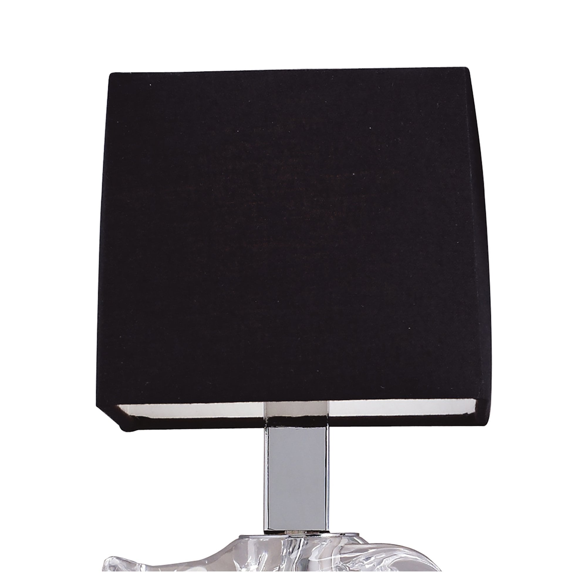 M0787/S Akira Wall Lamp Switched 2 Light E14 Polished Chrome Black Shades