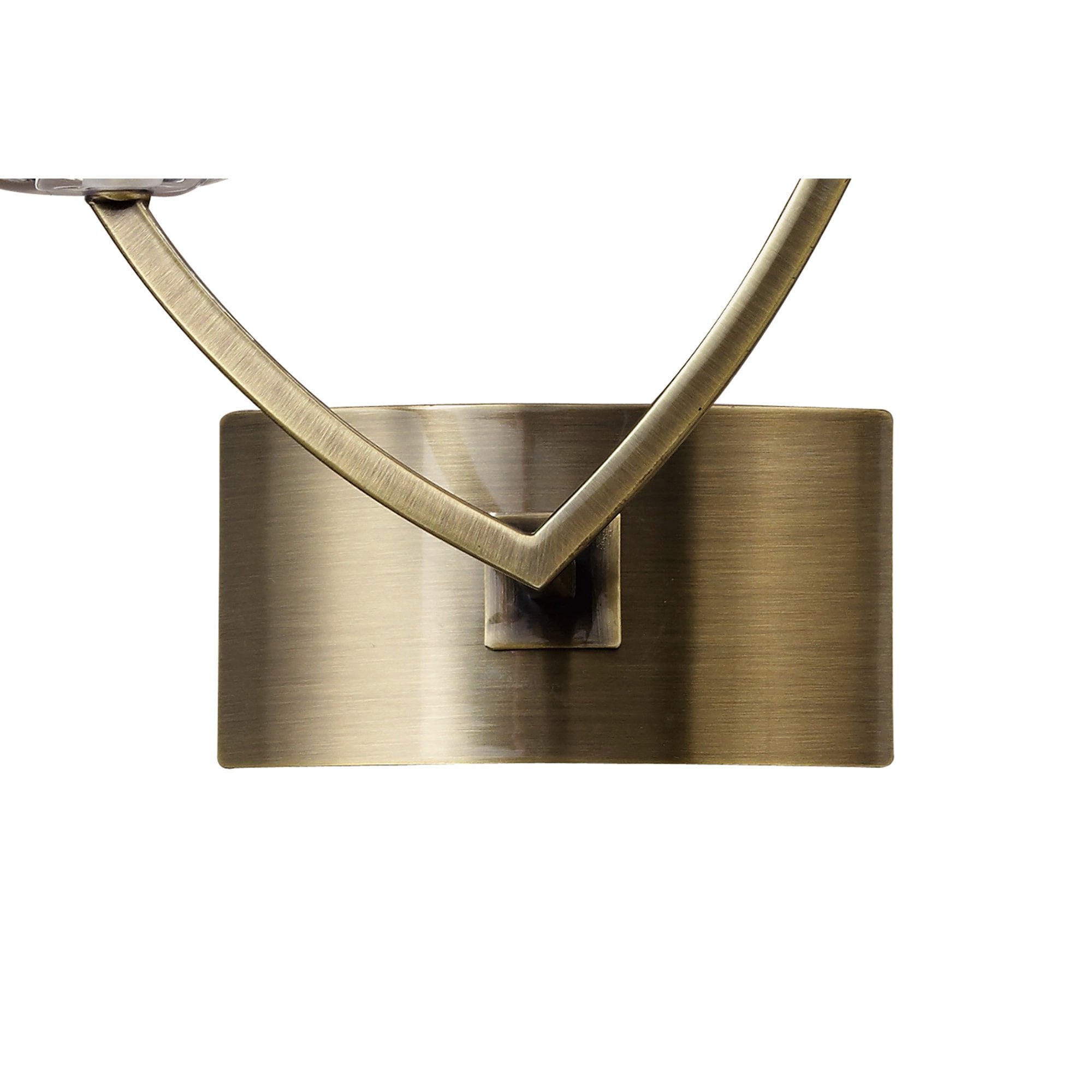 M0787AB/S Akira Wall Lamp Switched 2 Light E14 Antique Brass Cream Shades