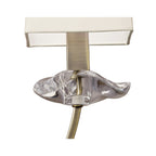 M0787AB/S Akira Wall Lamp Switched 2 Light E14 Antique Brass Cream Shades