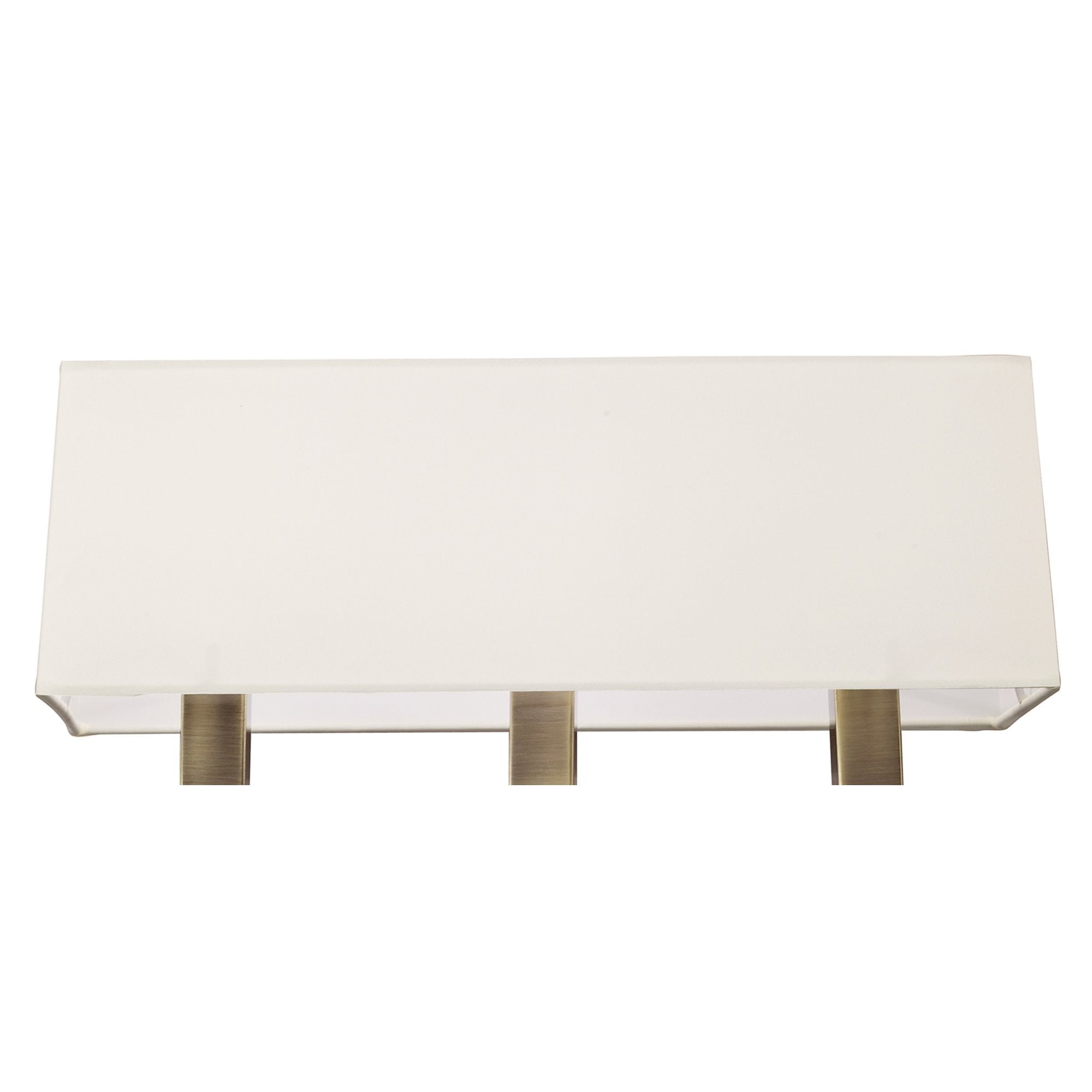 M0788AB/S Akira Wall Lamp Switched 3 Light E14 Antique Brass Cream Shade