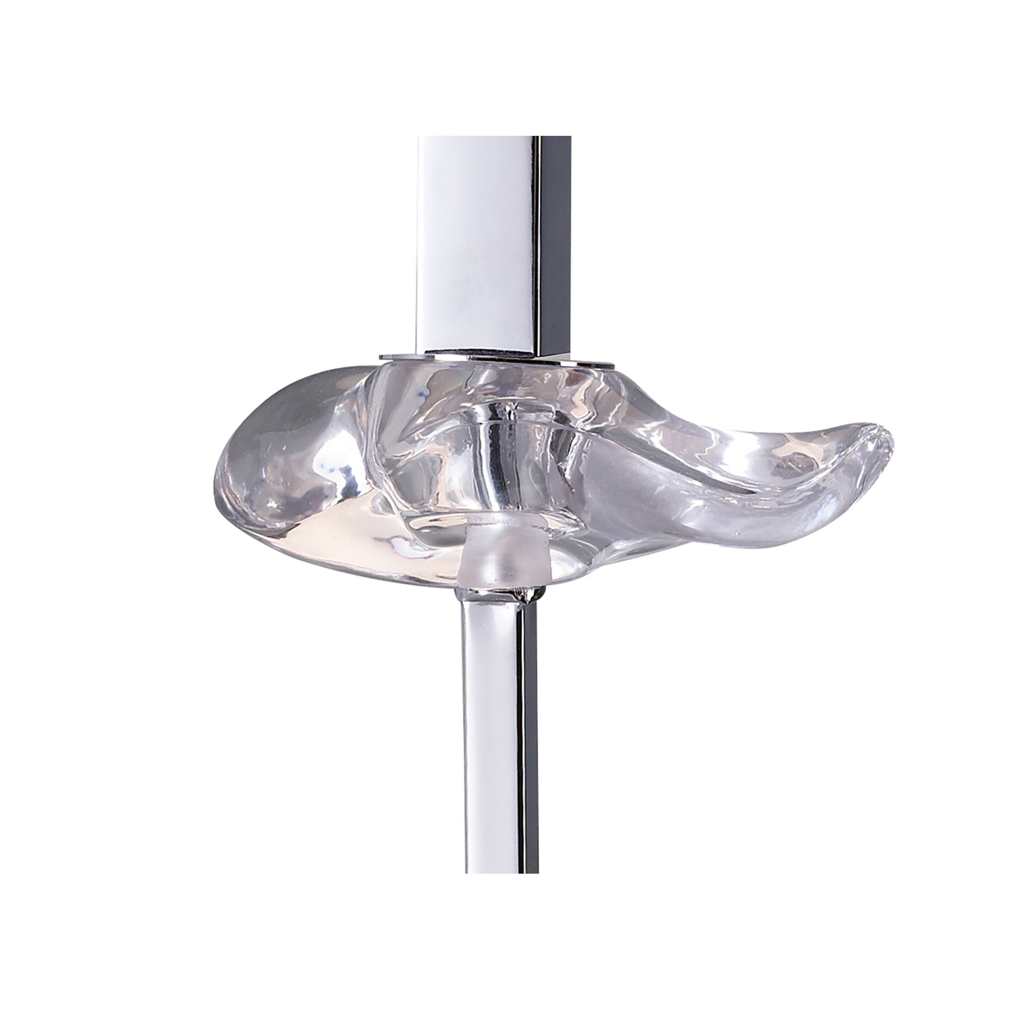 M0789 Akira Table Lamp 1 Light E14 Polished Chrome Black Shade