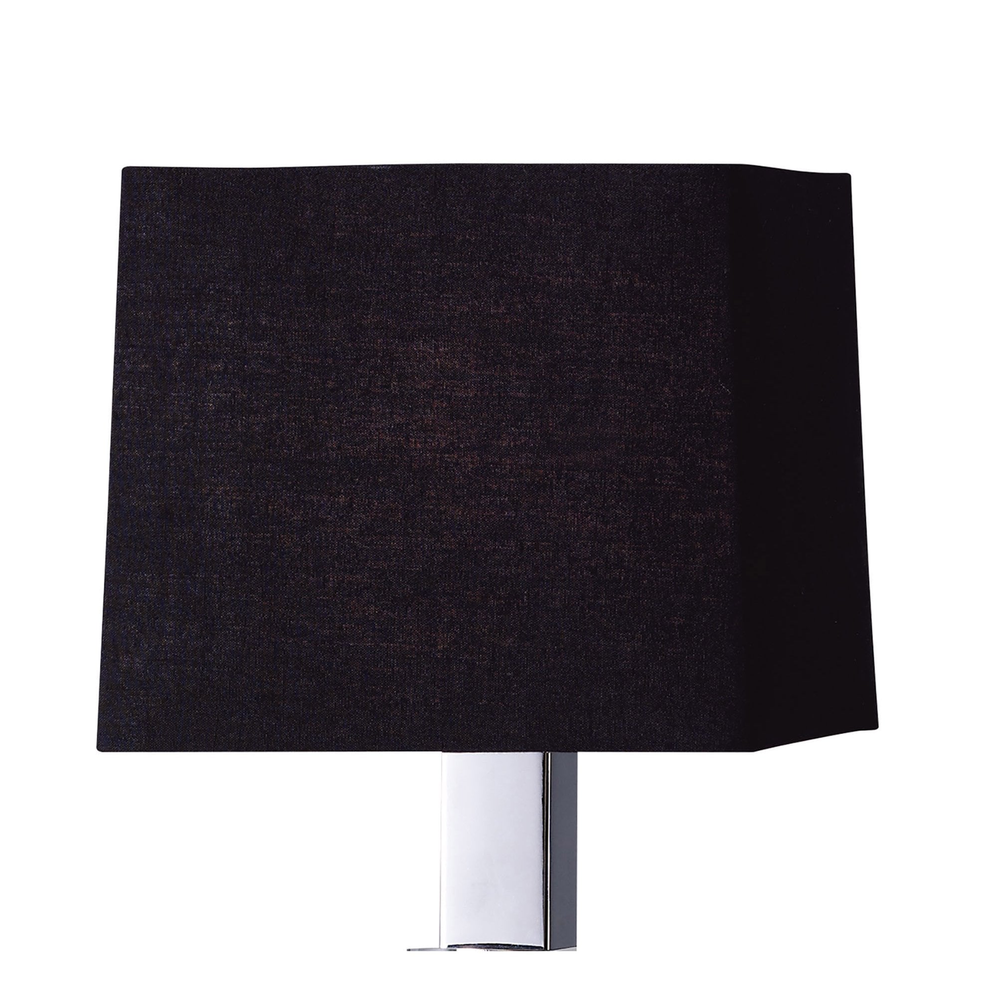 M0789 Akira Table Lamp 1 Light E14 Polished Chrome Black Shade