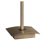 M0789AB Akira Table Lamp 1 Light E14 Antique Brass Cream Shade