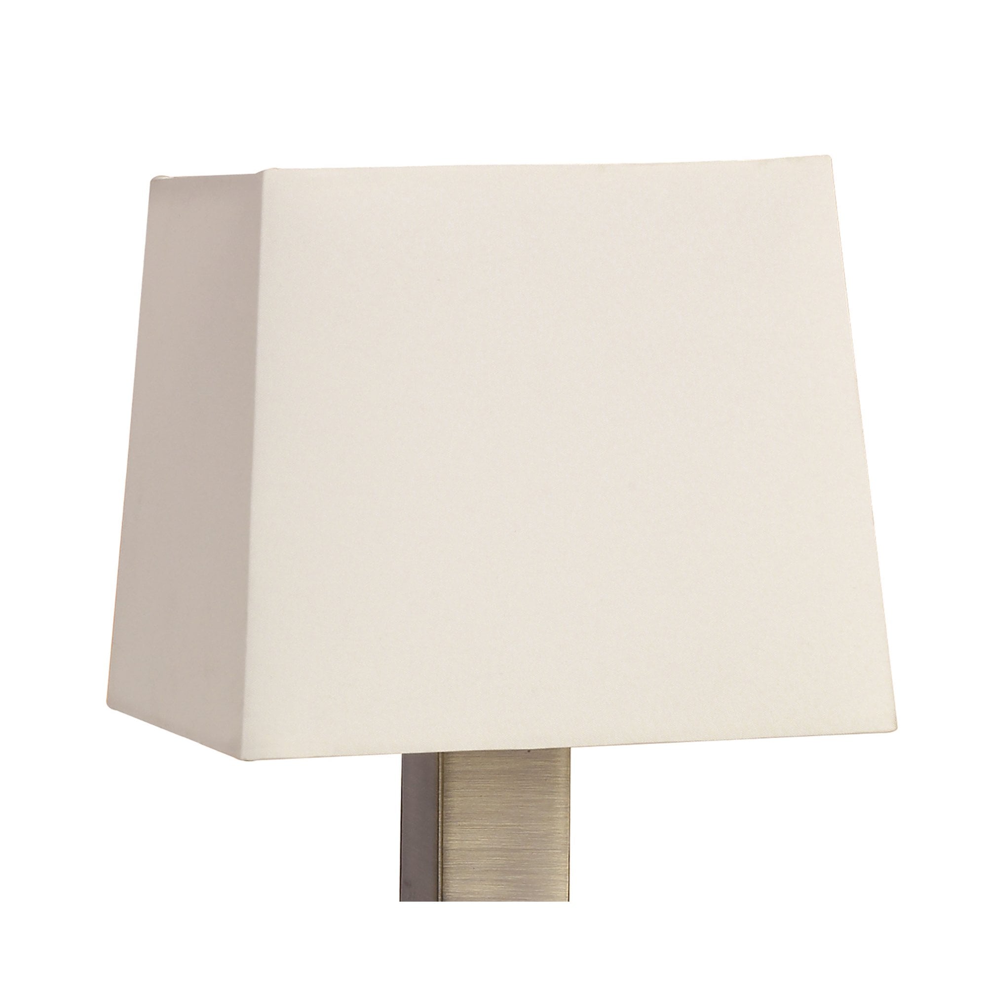 M0789AB Akira Table Lamp 1 Light E14 Antique Brass Cream Shade