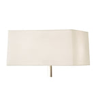 M0791AB Akira Floor Lamp 3 Light E27 Antique Brass Cream Shade
