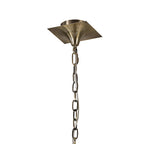 M0792AB/BS Akira Pendant 2 Tier 12 Light E14 Antique Brass Black Shades