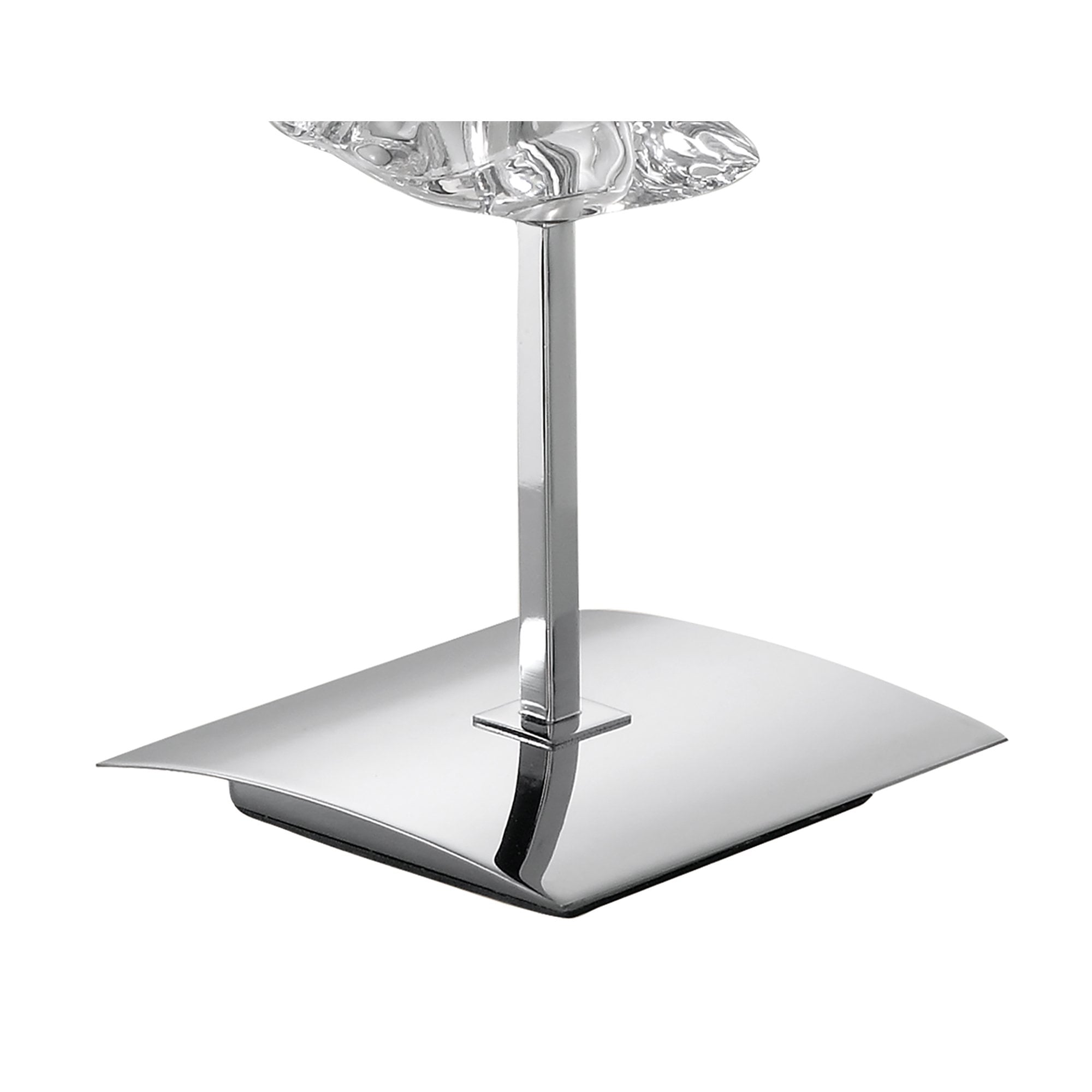 M0793/CS Akira Table Lamp 2 Light E27 Polished Chrome Cream Shade