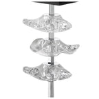 M0793 Akira Table Lamp 2 Light E27 Polished Chrome Black Shade