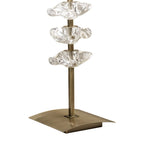 M0793AB Akira Table Lamp 2 Light E27 Antique Brass Cream Shade