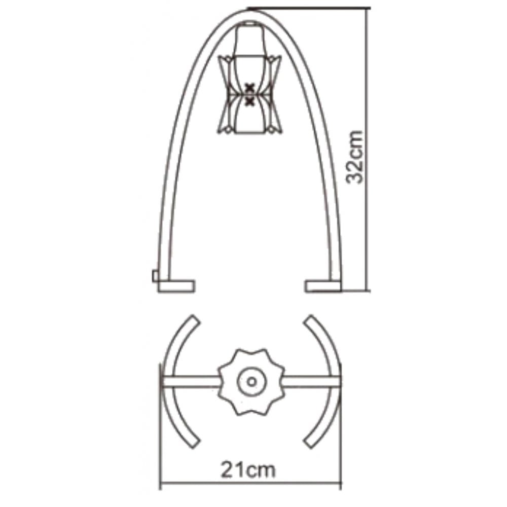 M0615 Alaska Table 1 Light G9 Satin Nickel