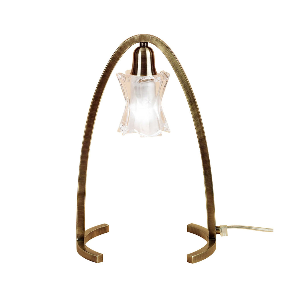 M0615AB Alaska Table 1 Light G9 Antique Brass