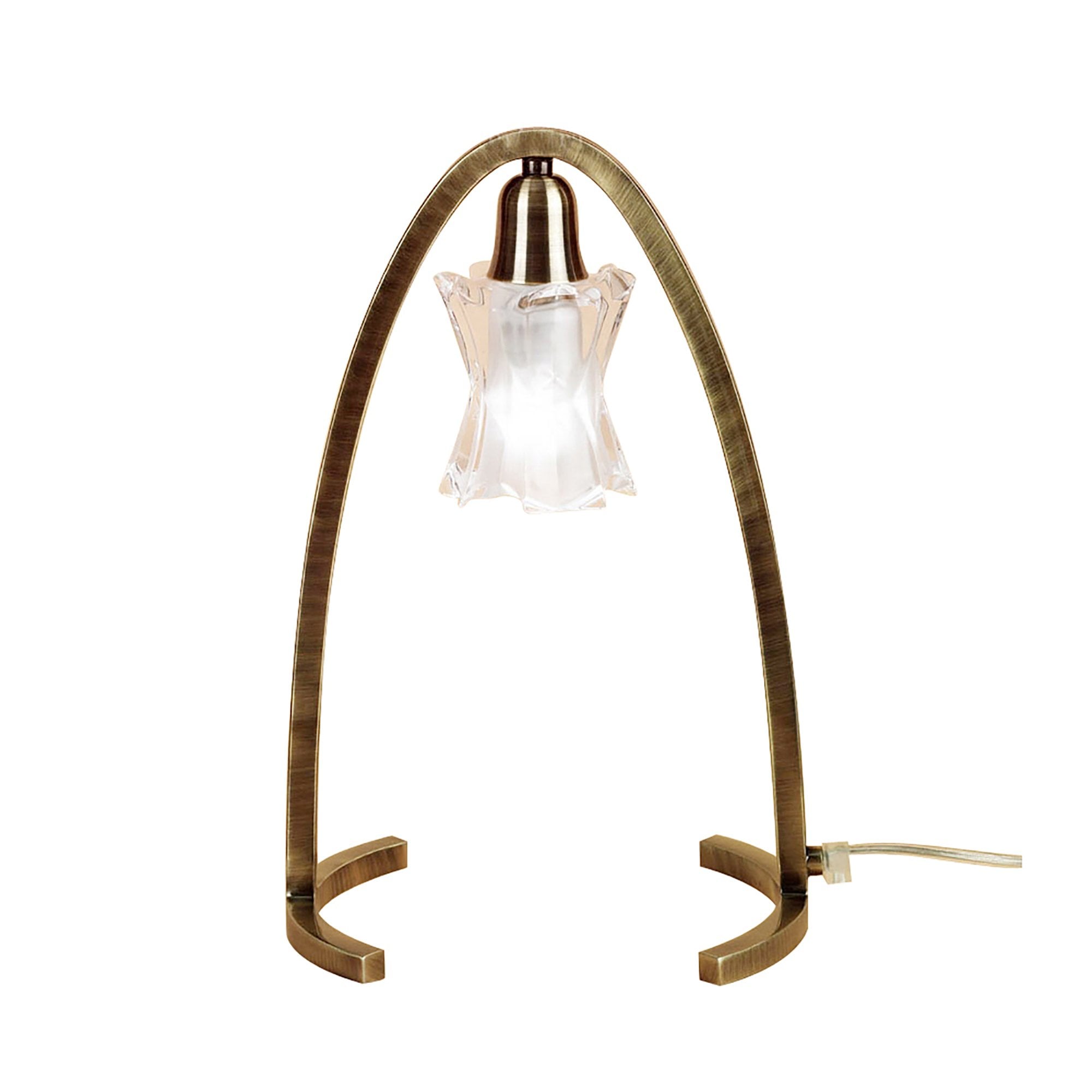 M0615AB Alaska Table 1 Light G9 Antique Brass