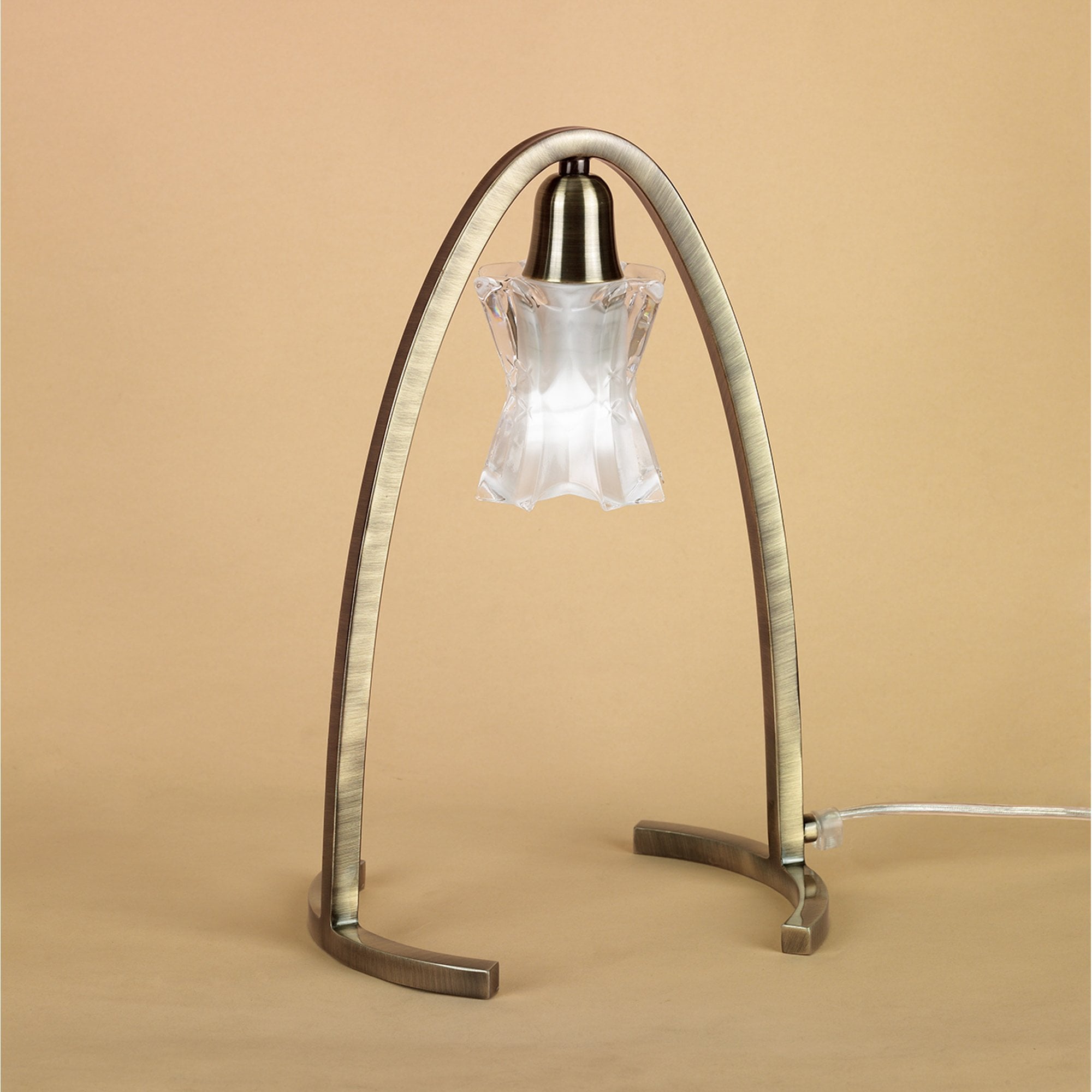 M0615AB Alaska Table 1 Light G9 Antique Brass