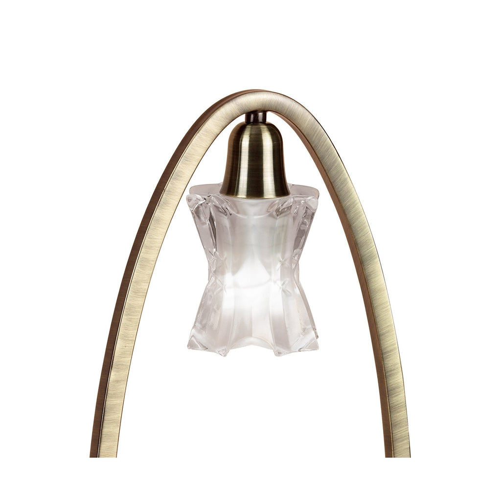 M0615AB Alaska Table 1 Light G9 Antique Brass