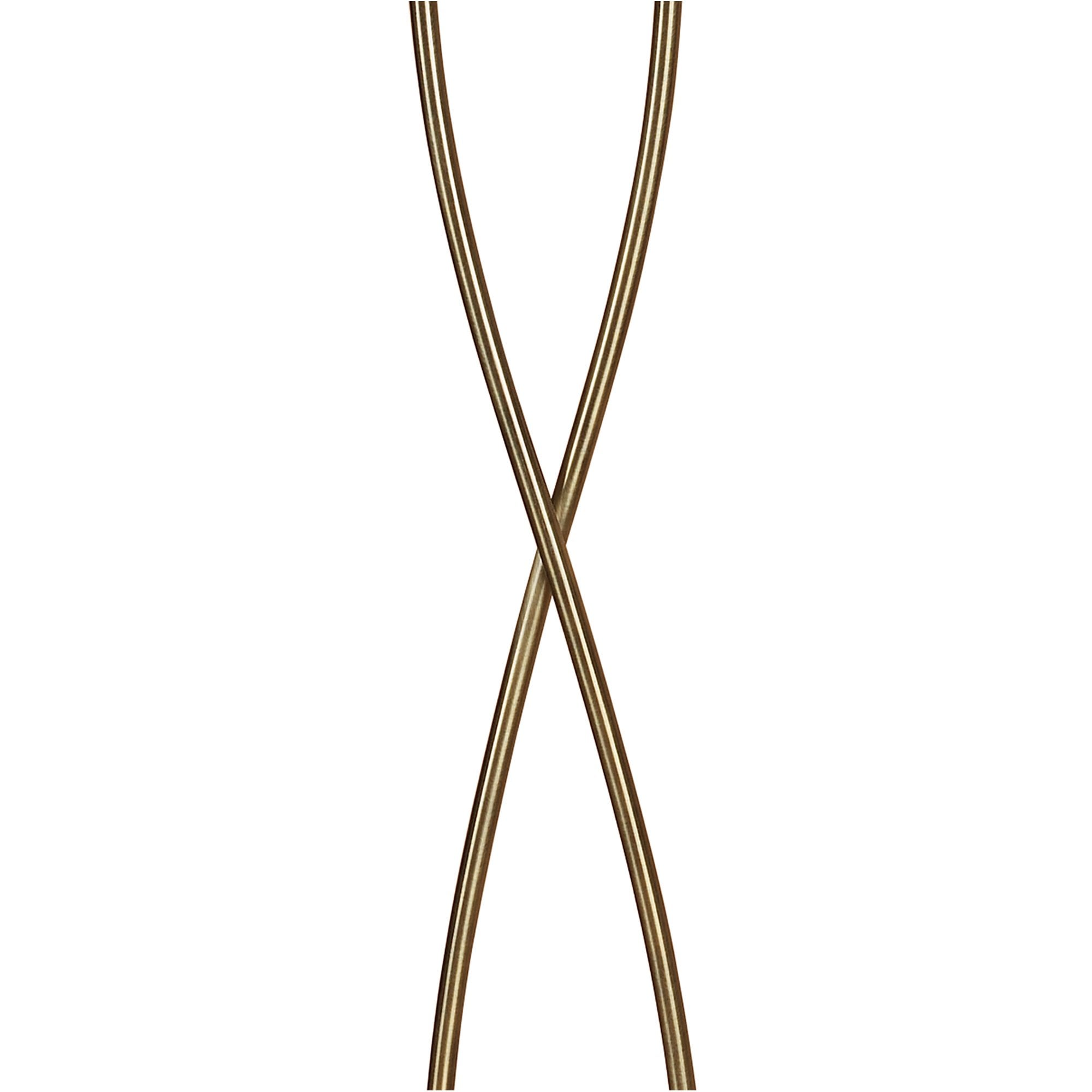 M0616AB Alaska Floor Light G9 2 Light G9 Antique Brass