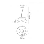 M5860 Alboran Pendant Large 3 Light Alumimium/ Iron