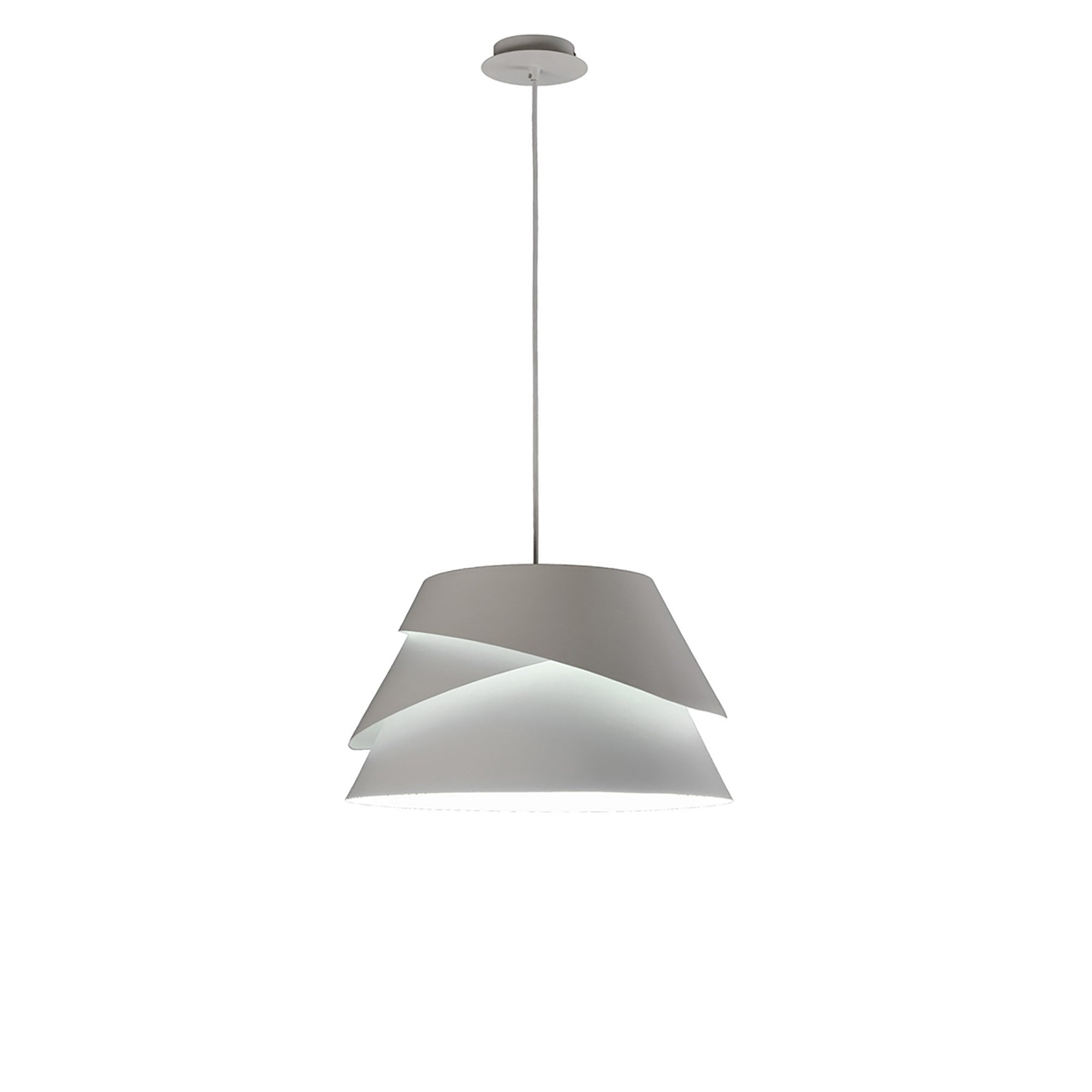 M5861 Alboran Pendant Medium 1 Light Alumimium/ Iron