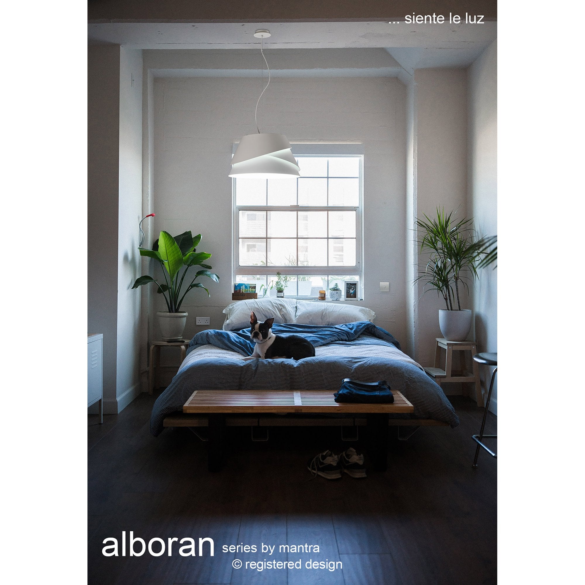 M5864 Alboran Floor Lamp 1 Light Alumimium/Iron