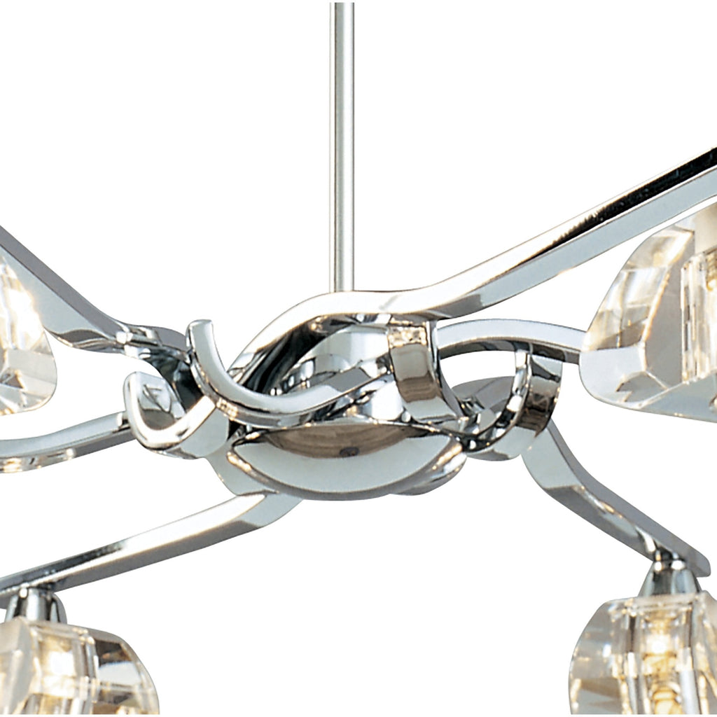 M0412 Alfa Telescopic Convertible To Semi Flush 6 Light G9 Polished Chrome