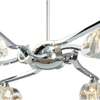 M0412 Alfa Telescopic Convertible To Semi Flush 6 Light G9 Polished Chrome