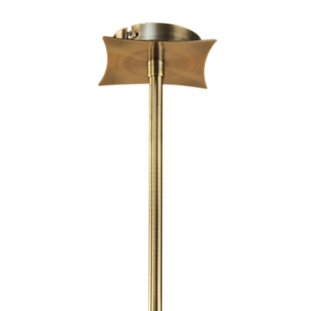 M0412AB Alfa Telescopic Pendant Convertible To Semi Flush 6 Light G9 Antique Brass