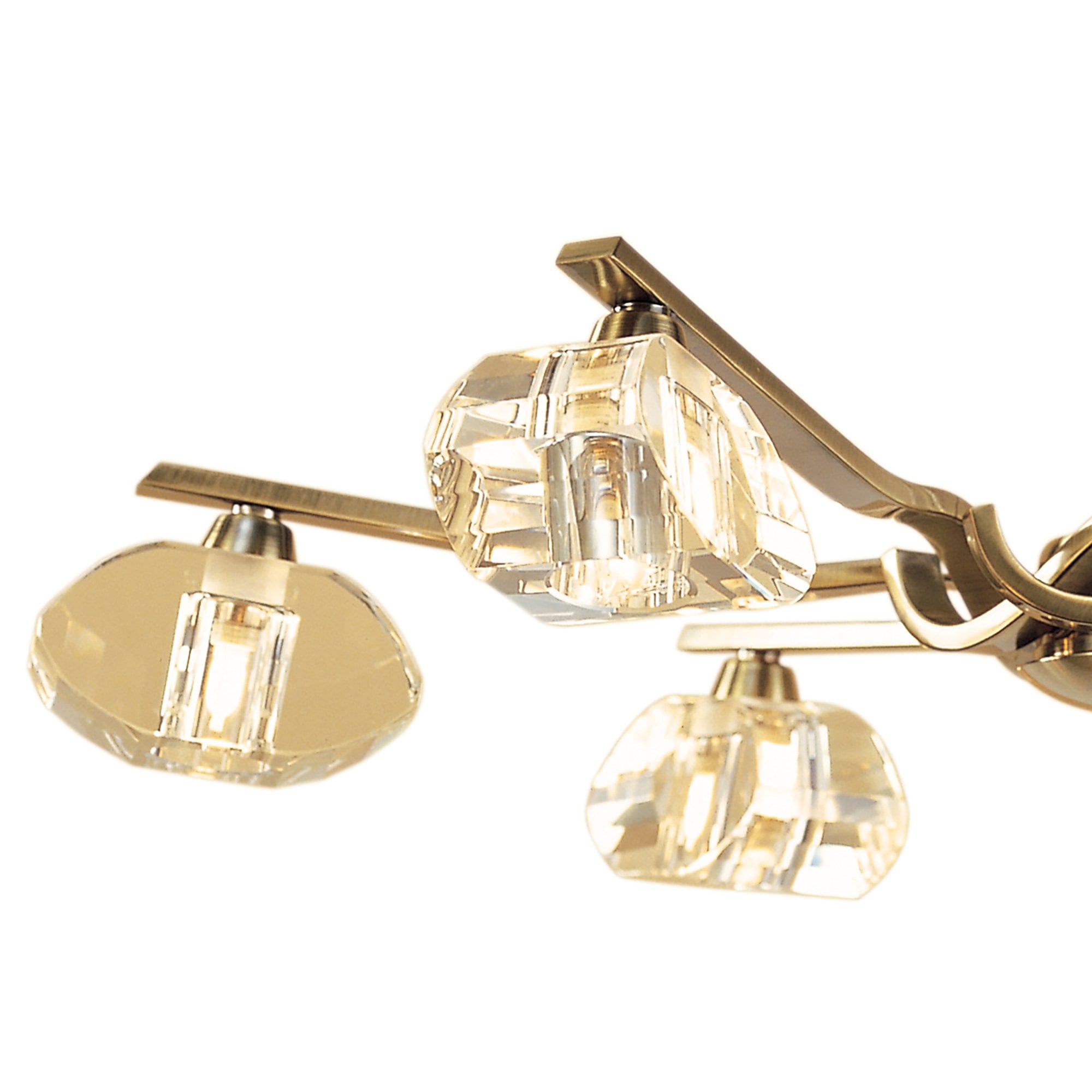 M0412AB Alfa Telescopic Pendant Convertible To Semi Flush 6 Light G9 Antique Brass