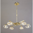 M0412PB Alfa Telescopic 6 Light G9 Polished Brass