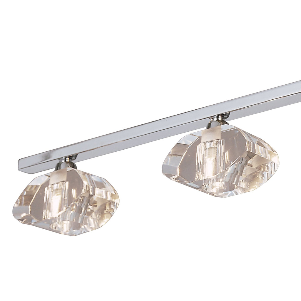 M0421 Alfa Ceiling Linear Bar 3 Light G9 Polished Chrome