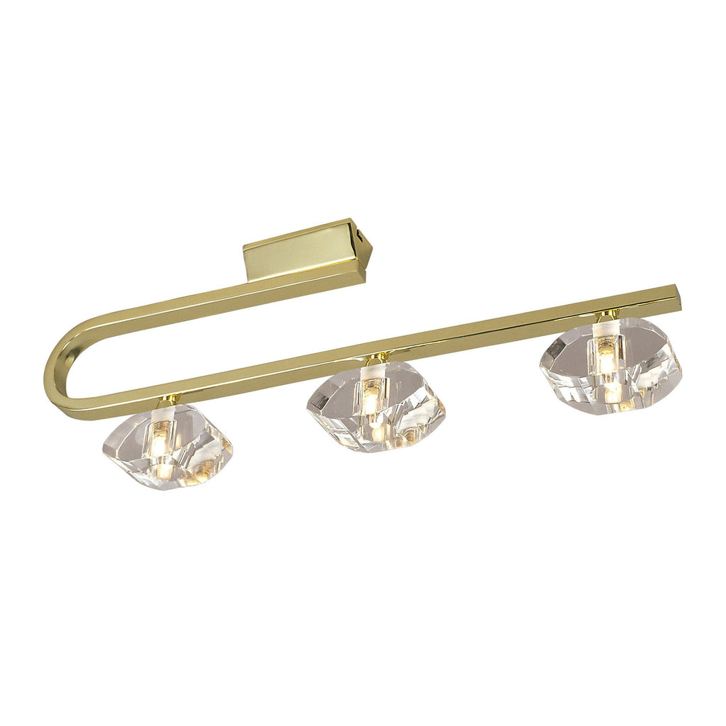 M0421PB Alfa Linear Bar 3 Light G9 Polished Brass