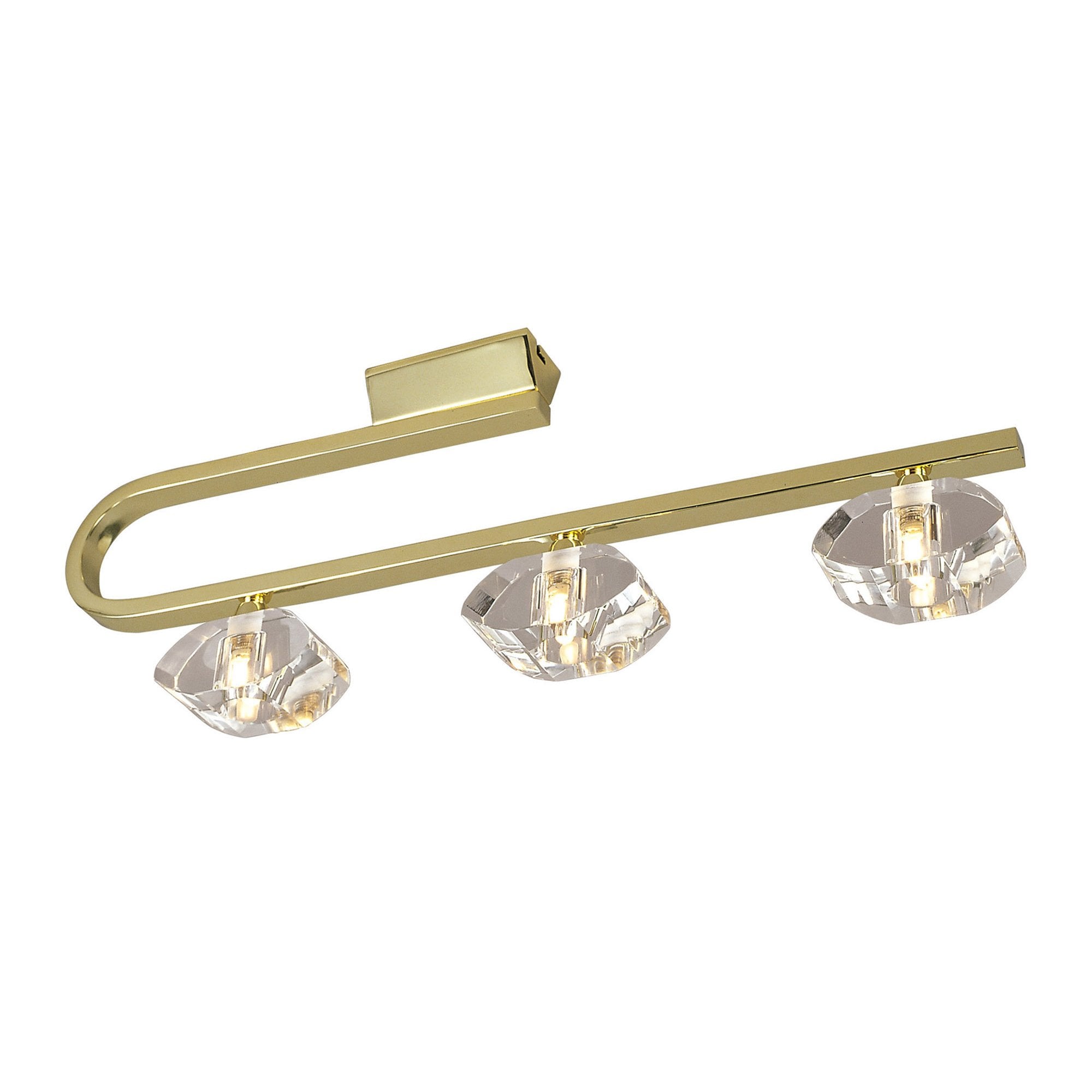 M0421PB Alfa Linear Bar 3 Light G9 Polished Brass
