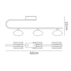 M0421PB Alfa Linear Bar 3 Light G9 Polished Brass