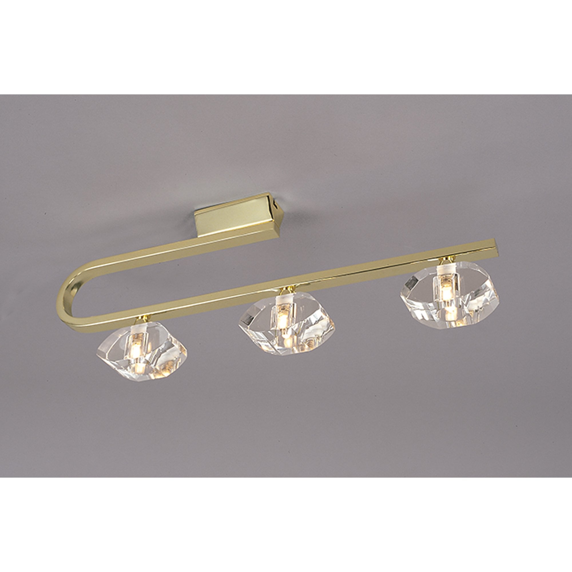 M0421PB Alfa Linear Bar 3 Light G9 Polished Brass
