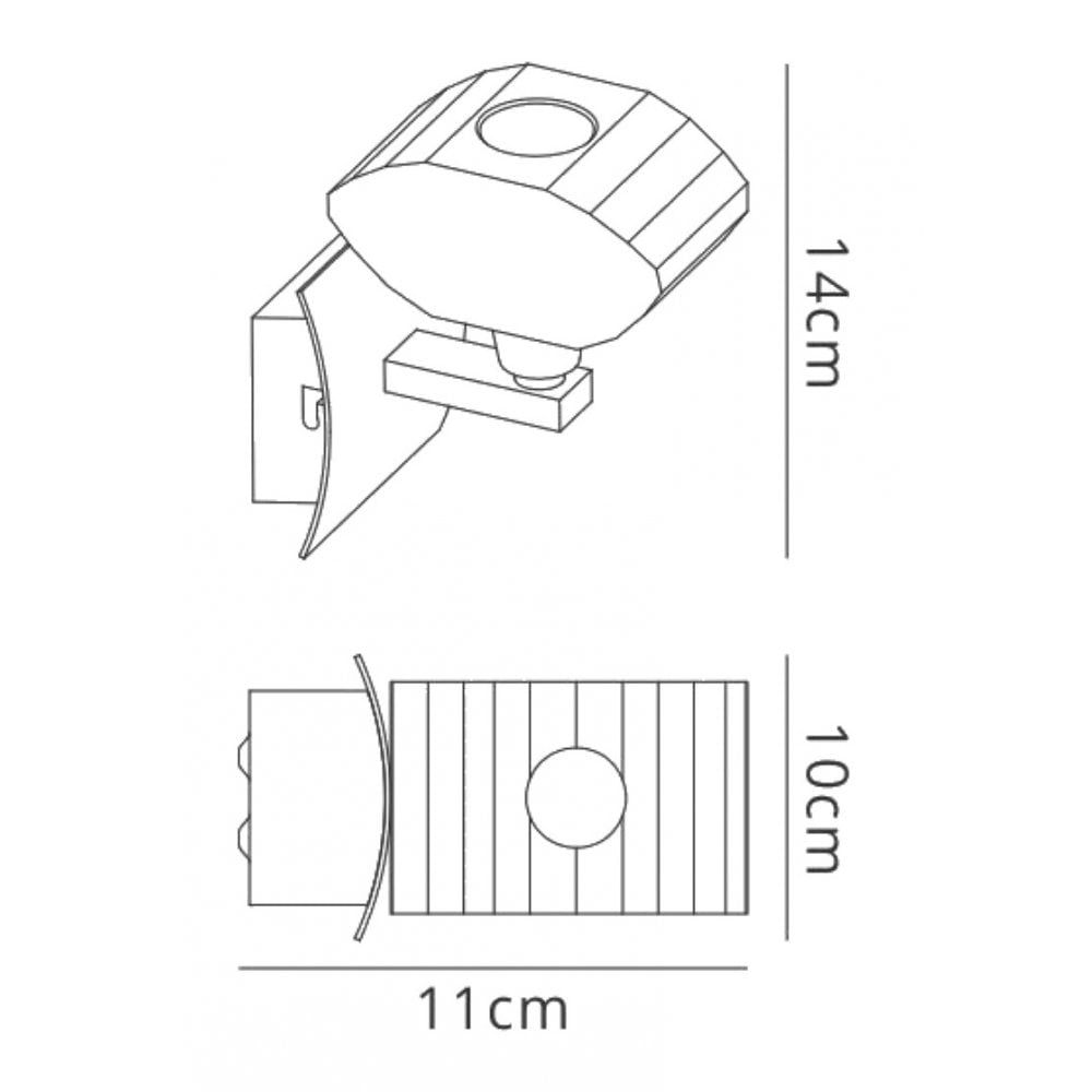 M0423/S Alfa Wall Lamp Switched 1 Light G9 Polished Chrome