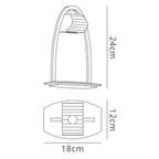 M0425 Alfa Large Table Lamp 1 Light G9 Polished Chrome