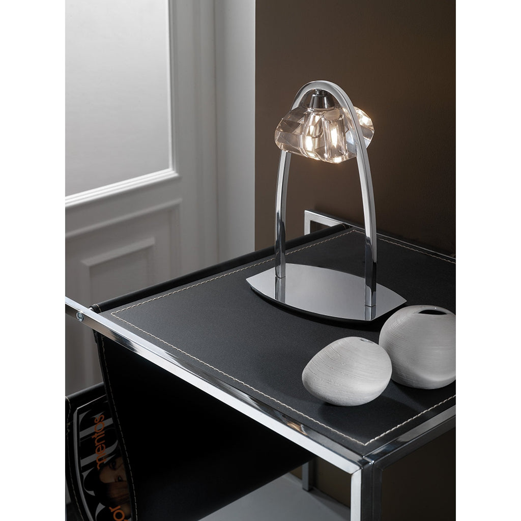M0425 Alfa Large Table Lamp 1 Light G9 Polished Chrome