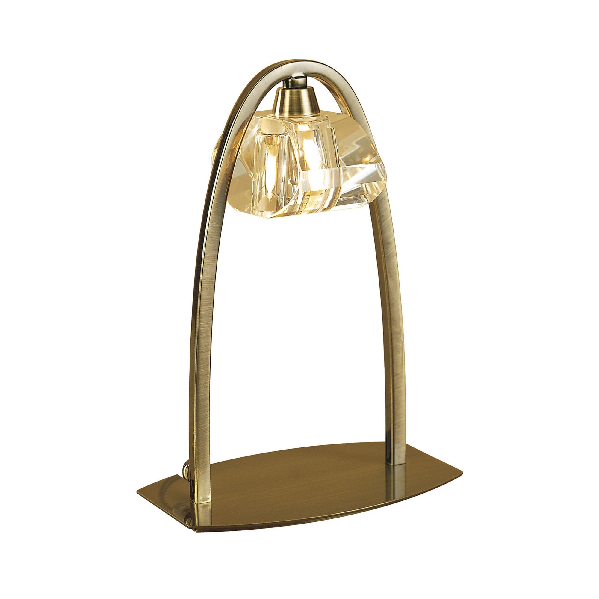 M0425AB Alfa Large Table Lamp 1 Light G9 Antique Brass