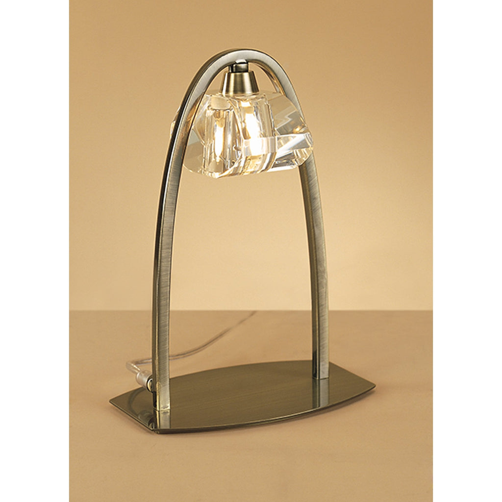 M0425AB Alfa Large Table Lamp 1 Light G9 Antique Brass