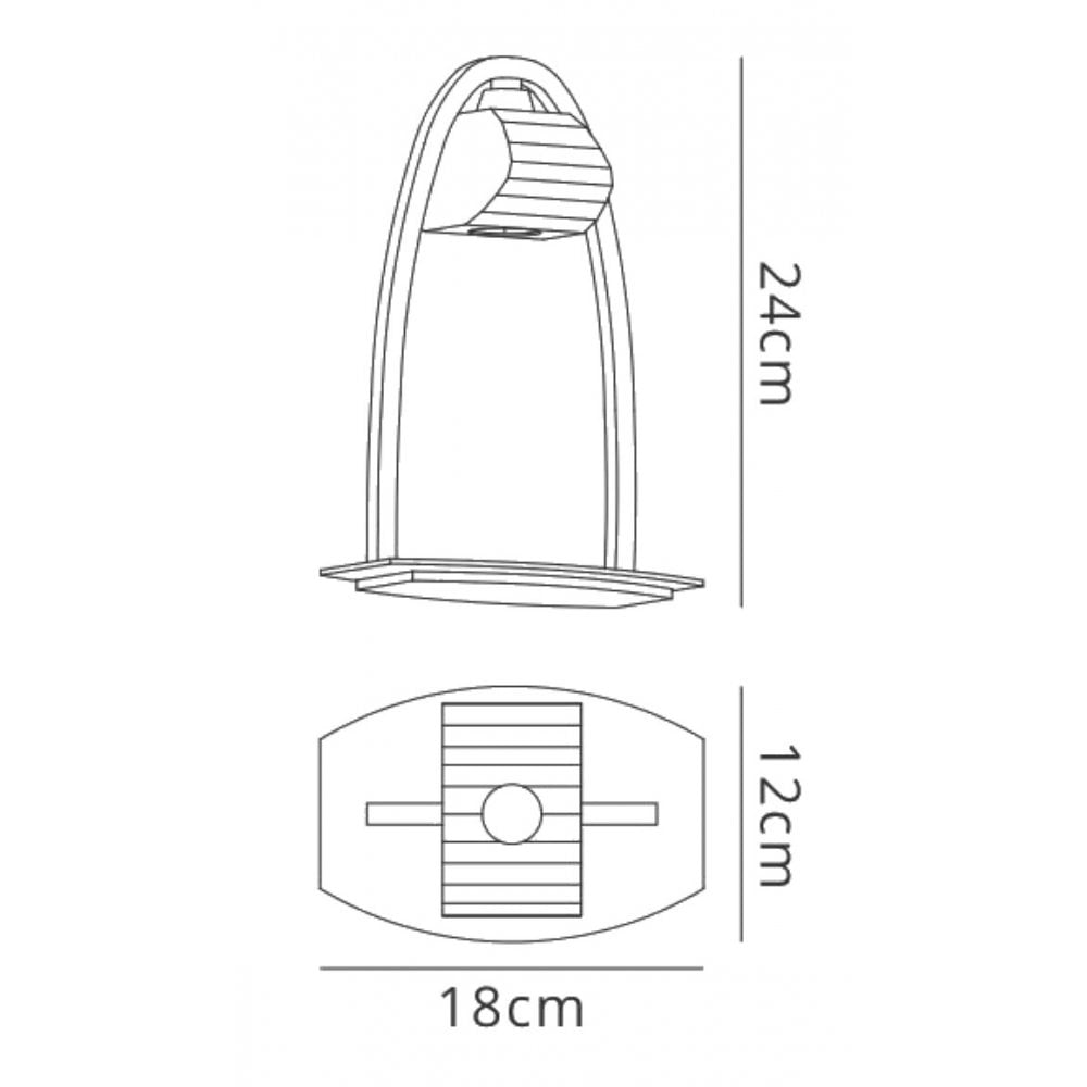 M0425PB Alfa Large Table Lamp 1 Light G9 Polished Brass