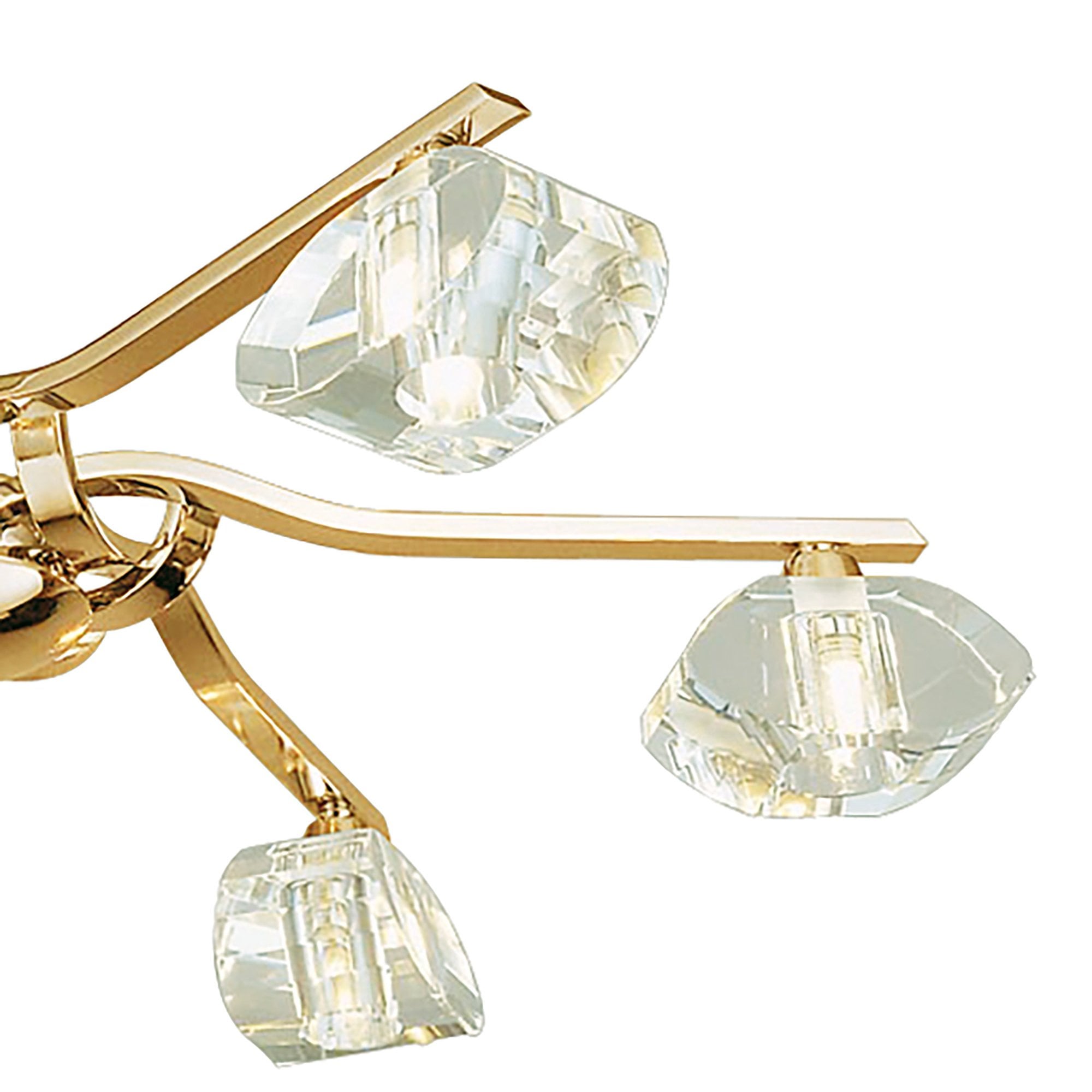 M0551FG Alfa Telescopic Convertible To Semi Flush 6 Light G9 French Gold