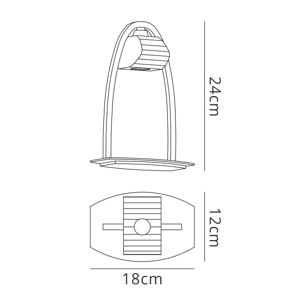 M0563FG Alfa Table Lamp 1 Light G9 French Gold
